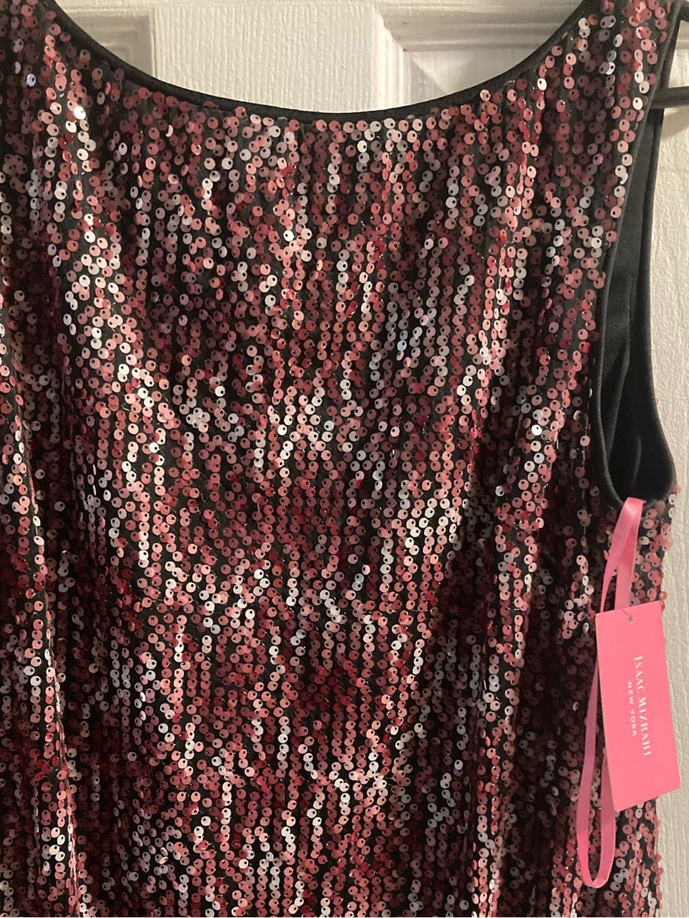 Isaac Mizrahi Rose Gold Sequin Midi Dress